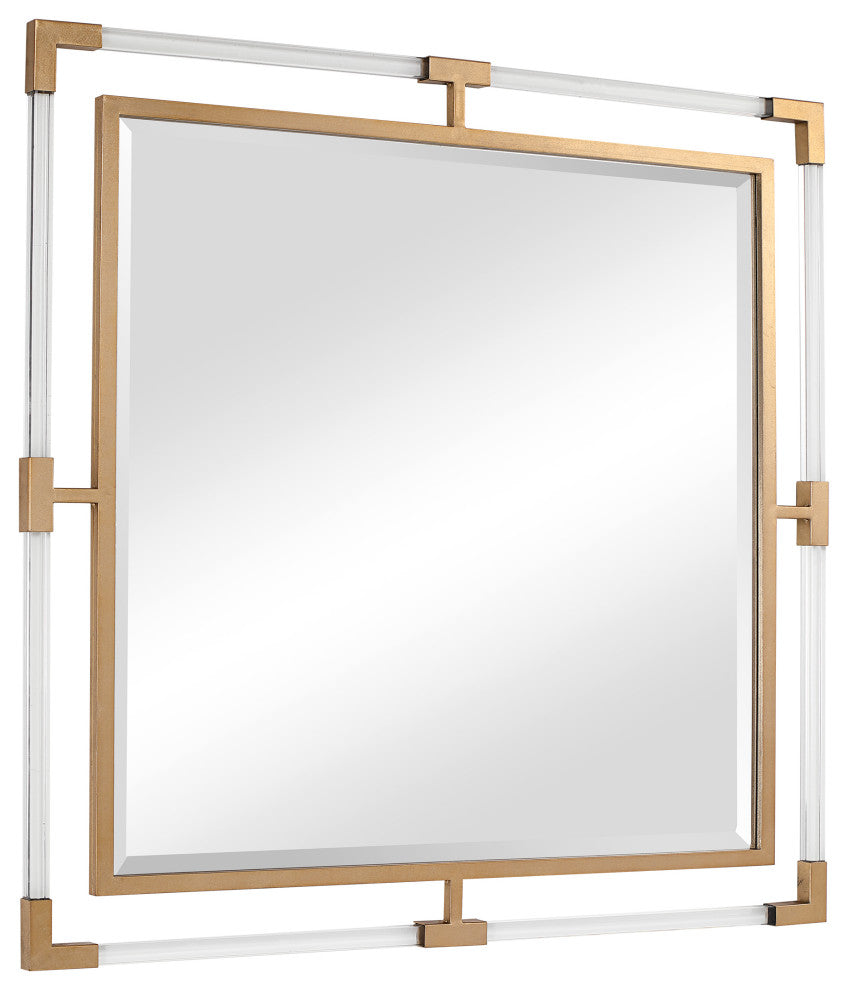 Uttermost Balkan Golden Square Mirror