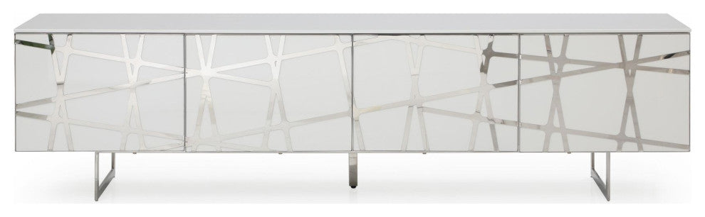 Modrest Kilson Modern White TV Stand