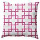 Bamboo Decorative Throw Pillow, Orchid, 16"x16"