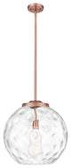 Athens Water Glass Pendant, Antique Copper, Clear Water Glass, Clear Water Glass