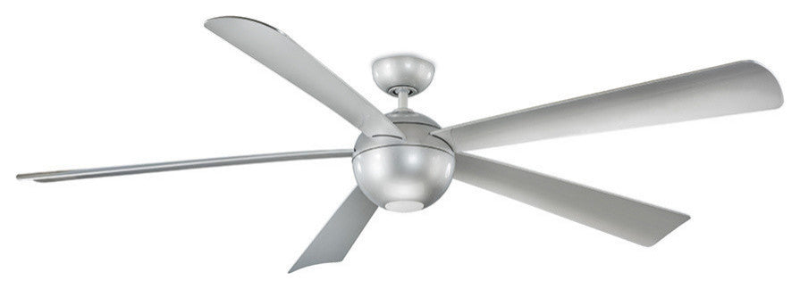 Modern Forms Orb Ceiling Fan, Automotive Silver