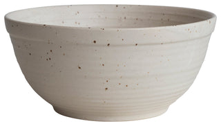 Farmhouse Stoneware Bowl, White Speckled Glaze