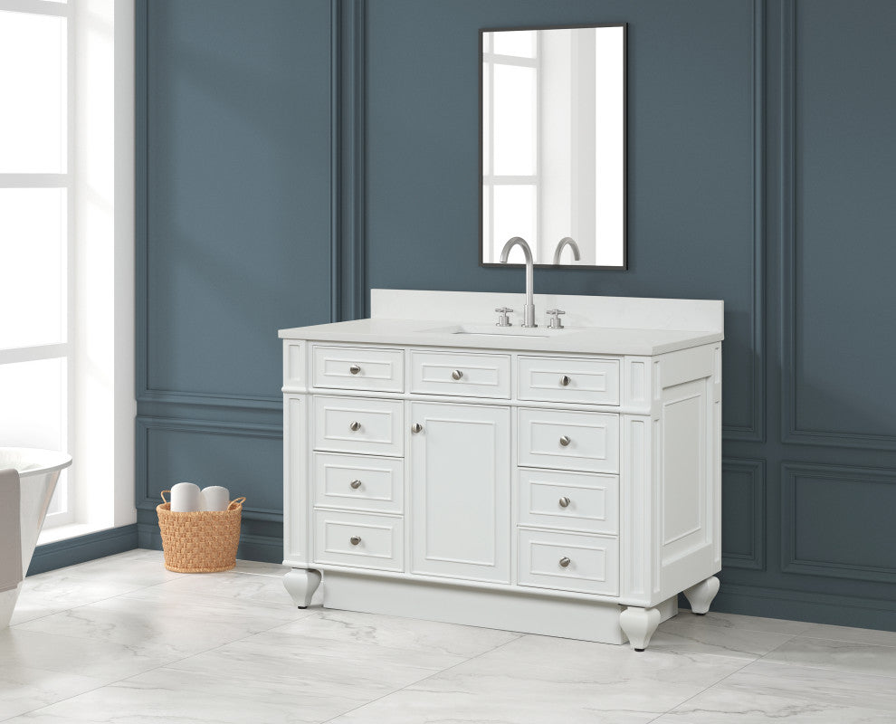 Winston Traditional White 48" Single Vanity
