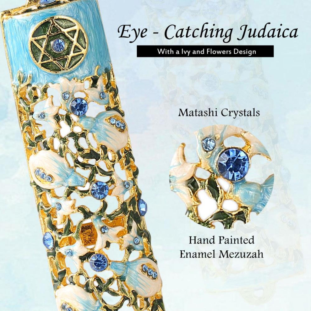 Matashi 6" Hand Painted Enamel Mezuzah