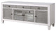 TV Stand With Storage, Rustic Gray and White