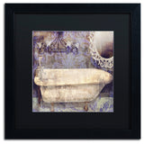 Color Bakery 'Le Bain Paris II' Art, Black Frame, Black Matte, 16"x16"
