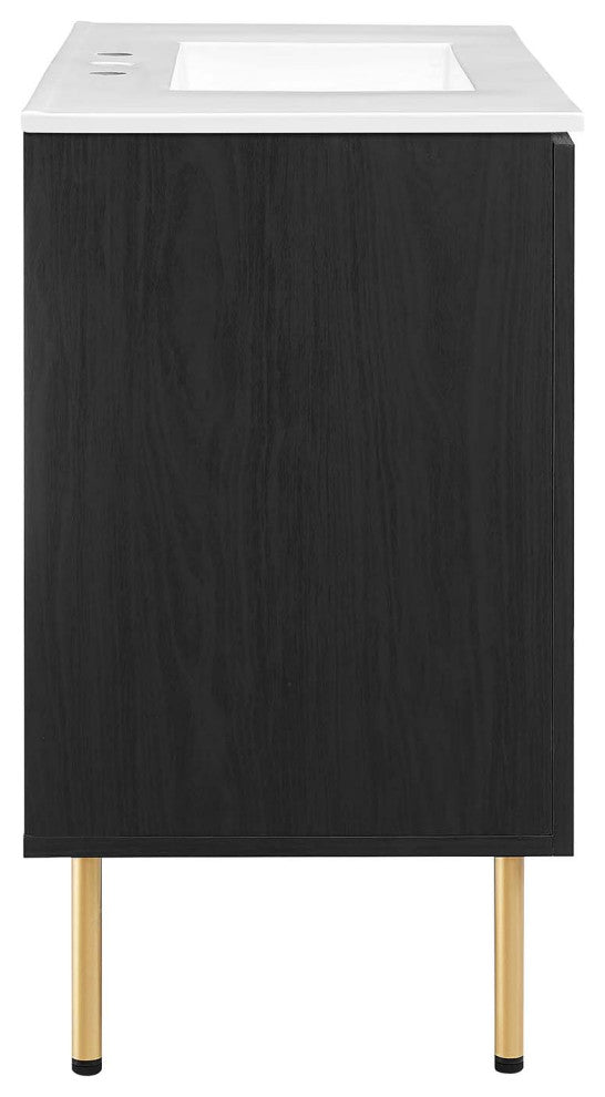 Chaucer 36" Bathroom Vanity - Black White