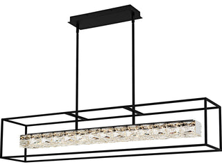 Quoizel PCDZ148 Dazzle 48"W LED Crystal Linear Chandelier - Matte Black