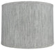 Classic Drum Smooth Linen Lamp Shade, Storm, 14"