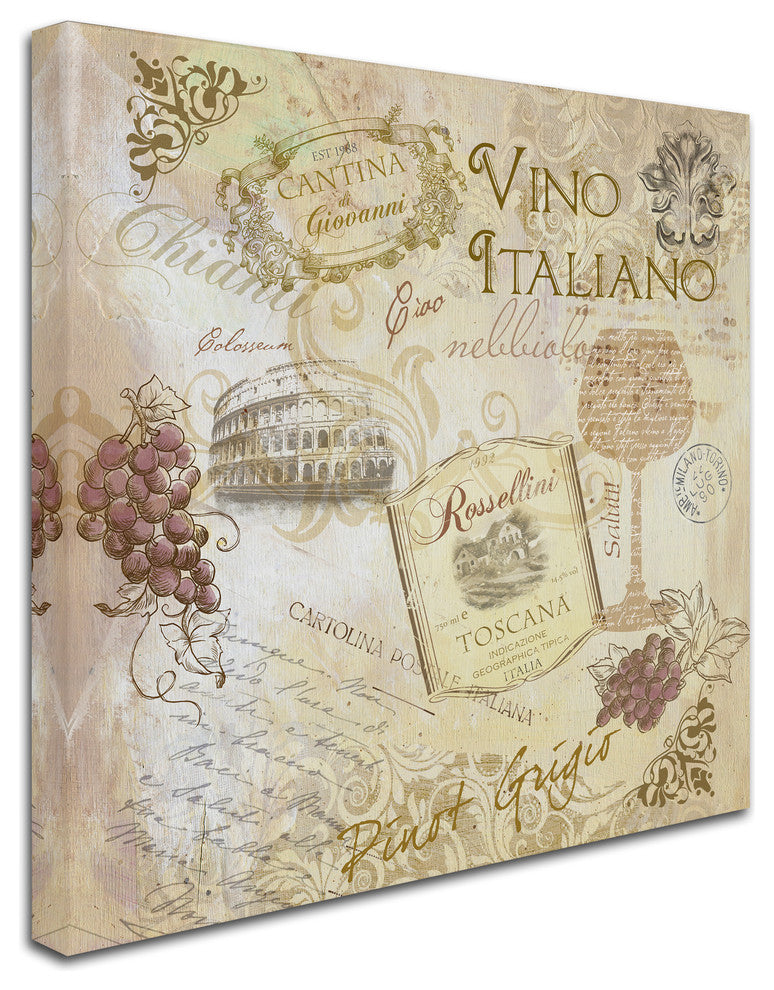 Fiona Stokes-Gilbert 'Italian Wine' Canvas Art, 18 x 18