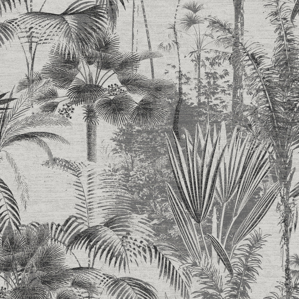 Jungle Texture Wallpaper, Mono