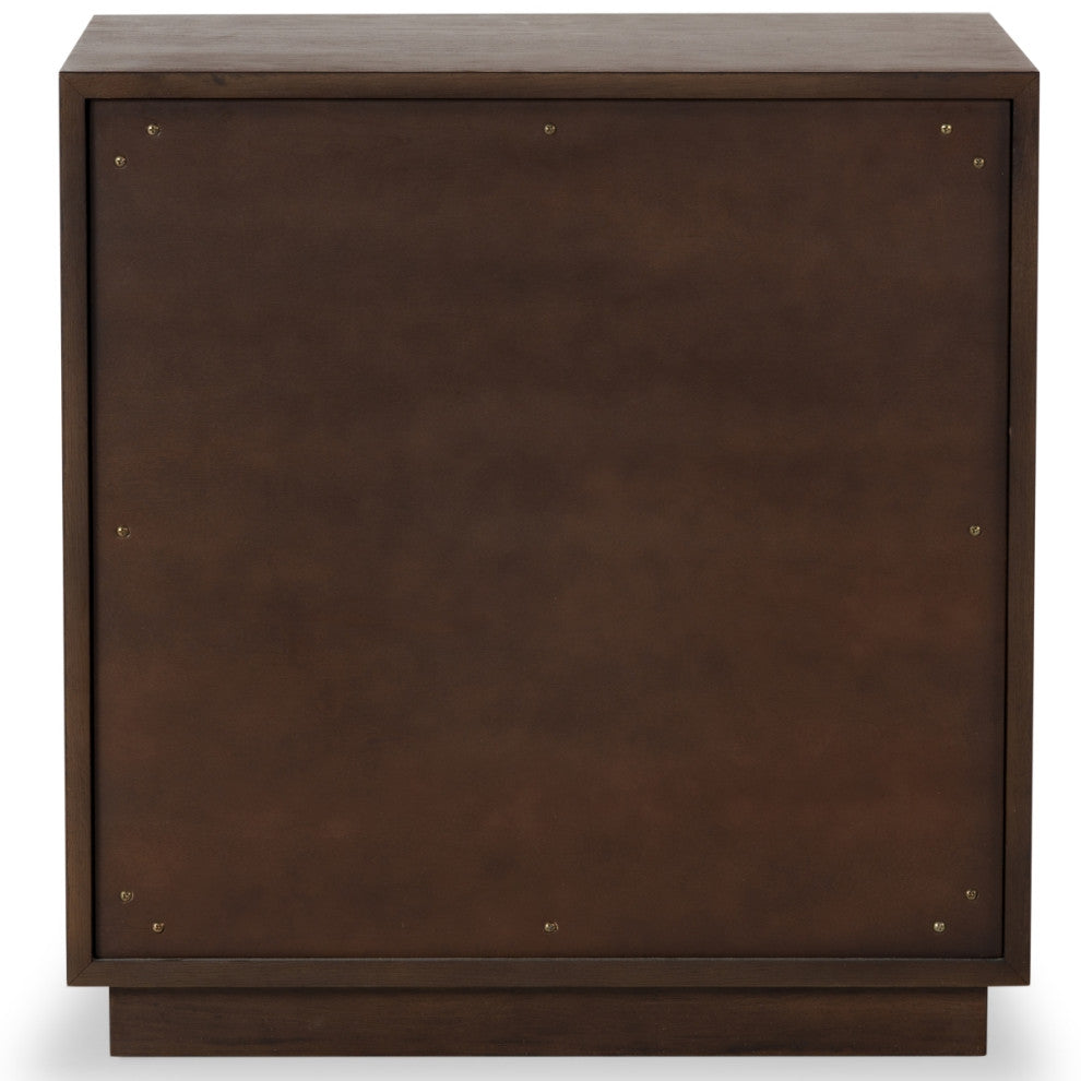 Safavieh Couture Riabelle 2 Drawer Nightstand, Walnut