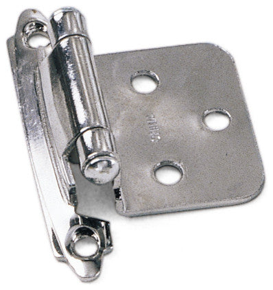 No Inset Self-Closing Hinge - Polished Chrome