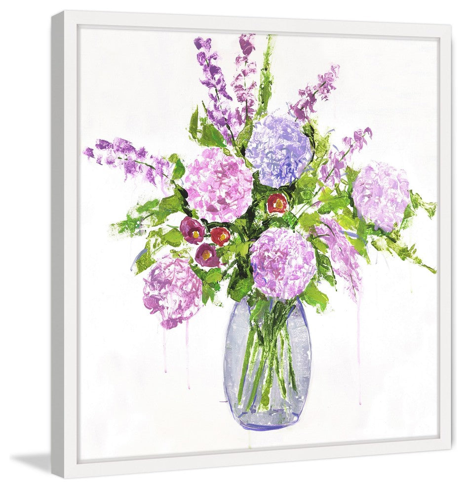 Marmont Hill, "Moon Blooms" by Julie Joy Framed Painting Print, 32x32