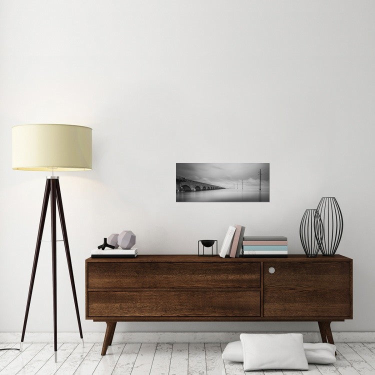 "Birds Talking" Stretched Canvas Giclee by Art Lionse, 30x13"