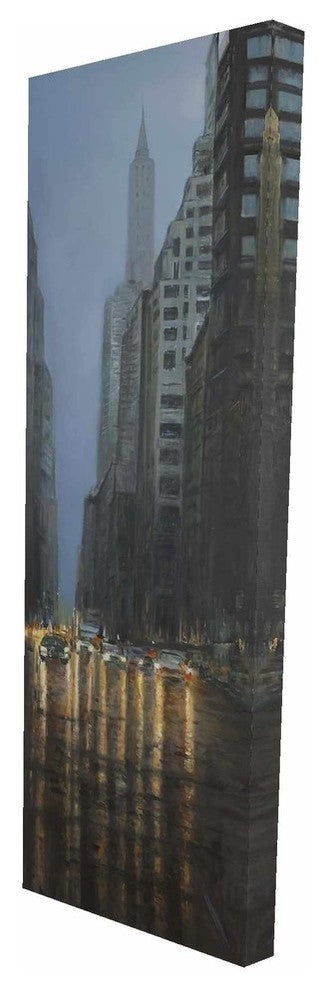 Evening In the Streets of New-York City Print on Wrapped Canvas