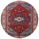 Ahgly Company Indoor Round Mid-Century Modern Area Rugs, 3' Round