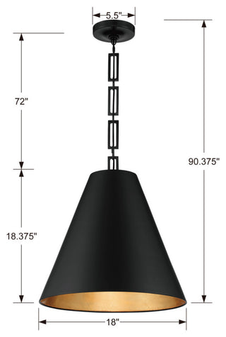 Alston 3 Light Chandelier