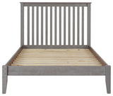 Mission Style Platform Bed, Weathered Gray, Full