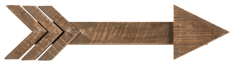 Nearly Natural 7102 2' Rustic Wood Arrows Wall Art Decor, 2-Piece Set