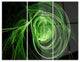 "Green Ball of Yarn" Digital Metal Wall Art, 3 Panels, 36"x28"