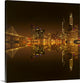 "Golden heart of San Francisco" Wrapped Canvas Art Print, 35"x35"x1.5"