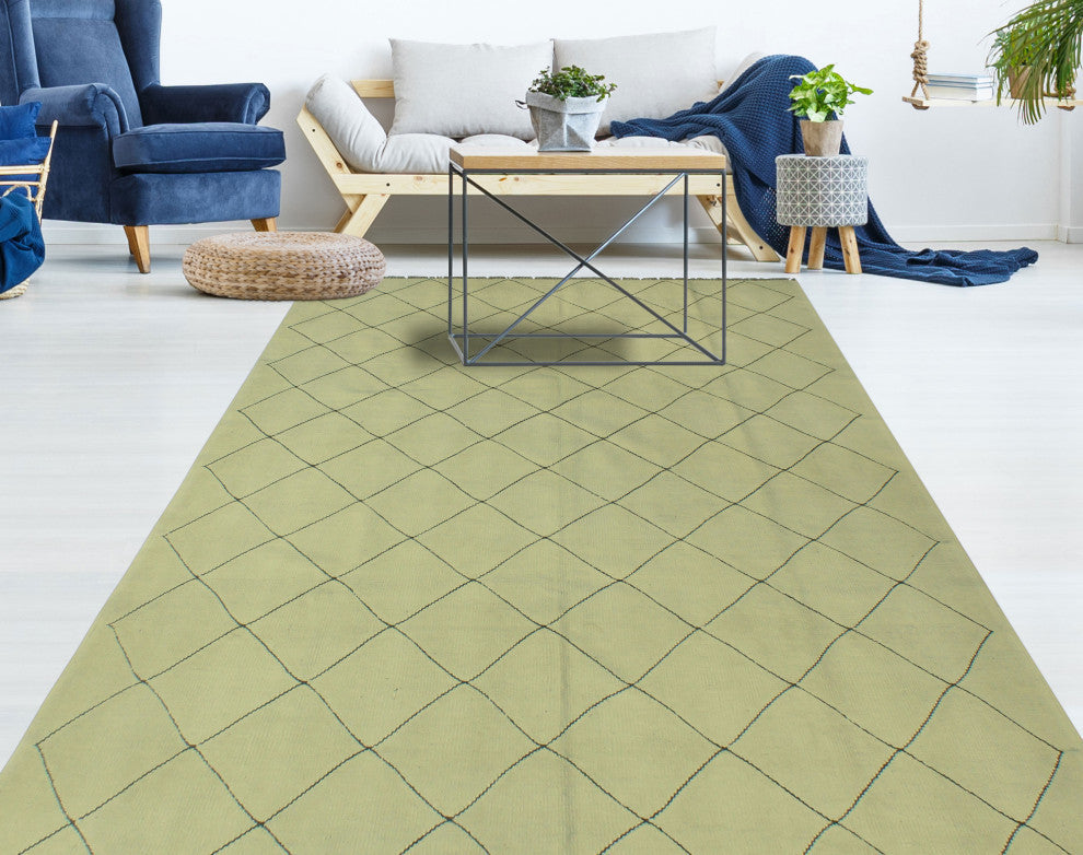 Winchester Kilim Hashim Ivory/Brown Rug, 6'3x9'10