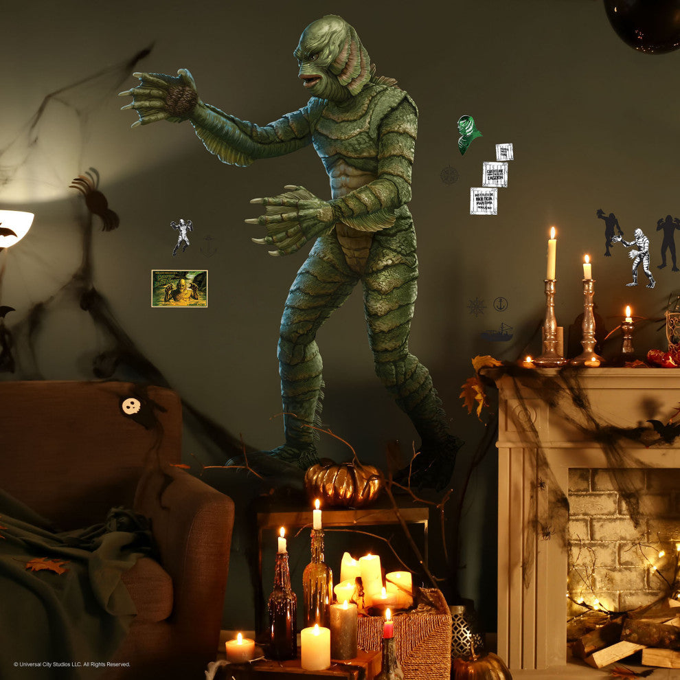 Classic Monsters Creature From The Black Lagoon Giant Peel and Stick Wall Decals