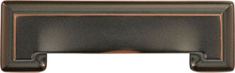 3 In. and 96mm Studio Collection Oil-Rubbed Bronze Cup Cabinet Pull