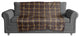 Whimsical Folk Pattern in Brown Fleece Blanket