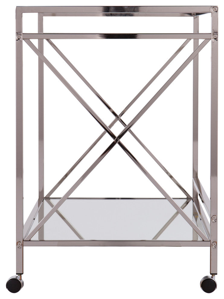 Crean Silver Bar Cart