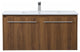 Tara Single Bathroom Floating Vanity, Walnut Brown, 40"