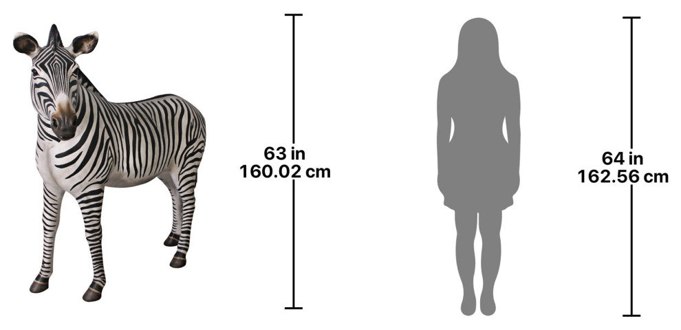 Grand Scale Adult Zebra Statue