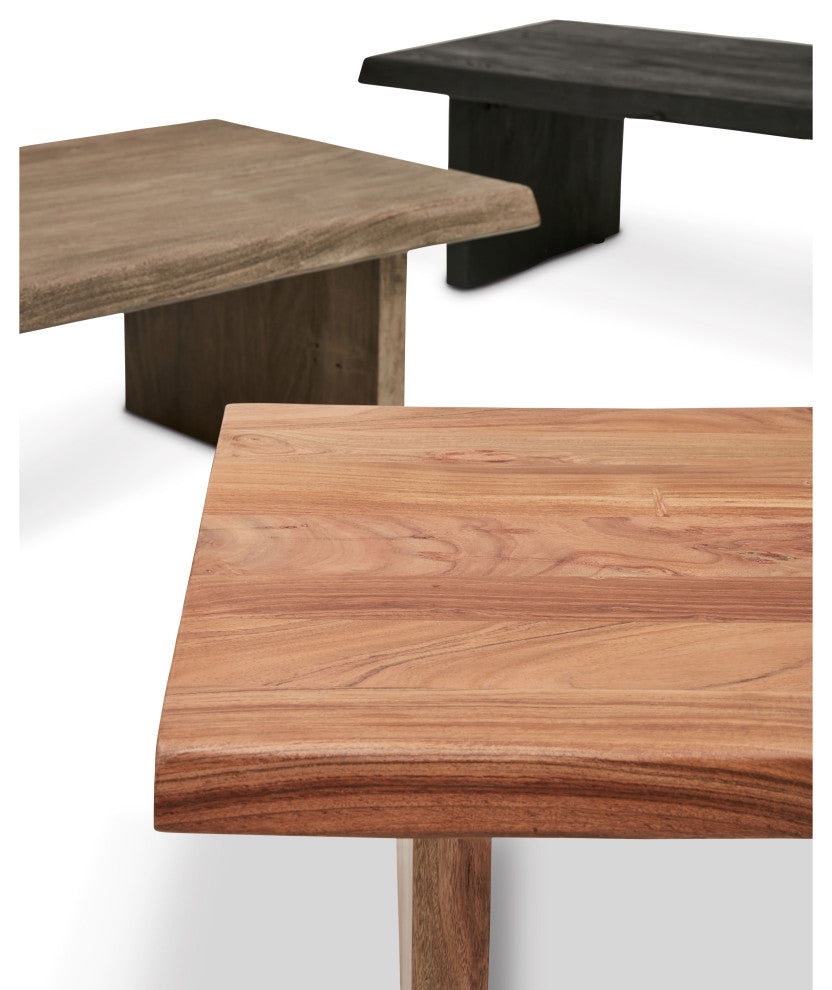 Brooks 48" Coffee Table, Sandblasted Gray