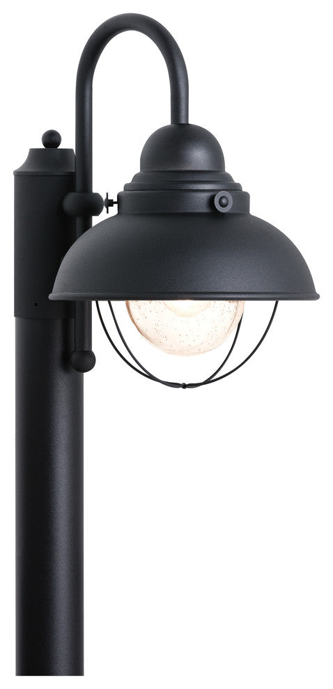 Generation Lighting Lighting 1-Light Outdoor Post Lantern, Black