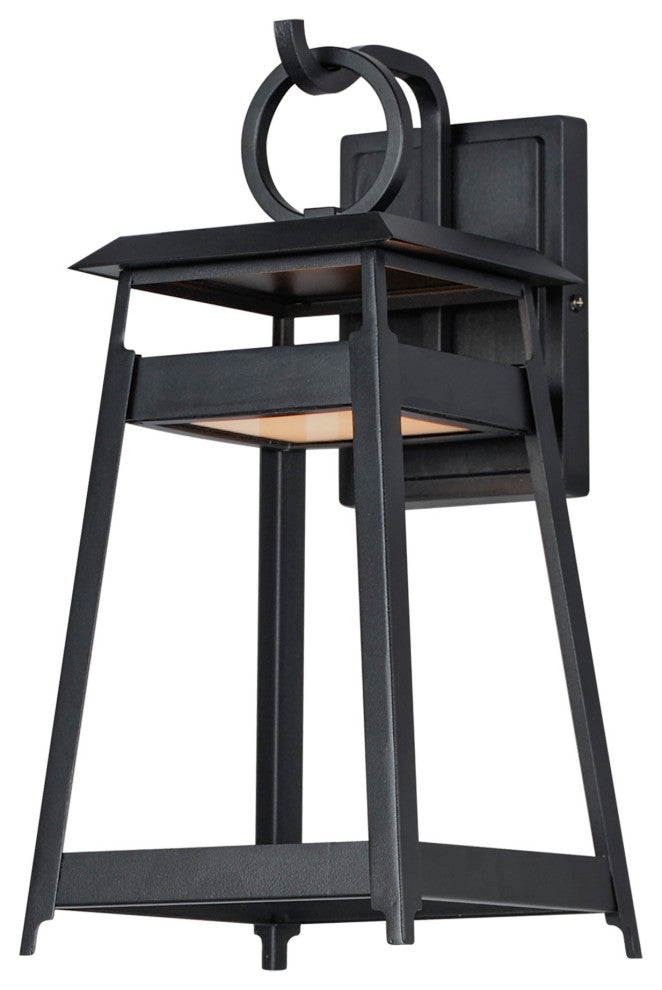Maxim 30744 Pagoda 16" Tall LED Outdoor Wall Sconce - Black