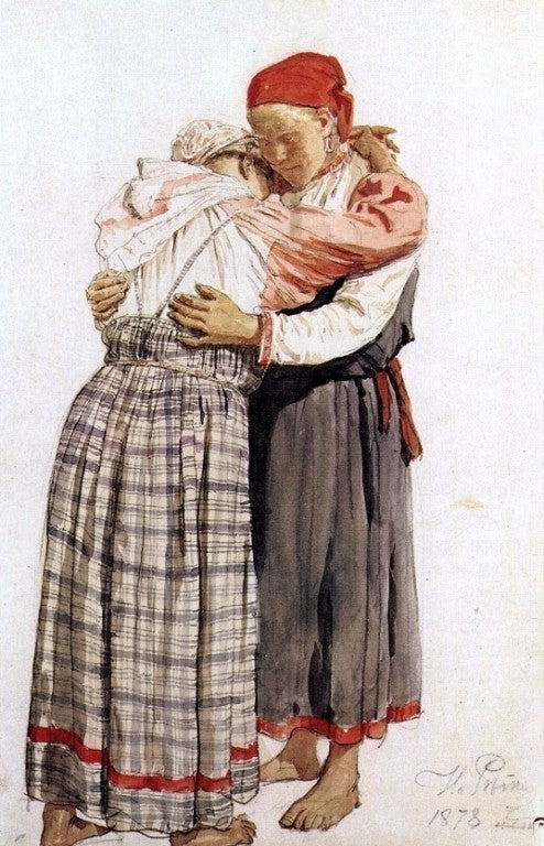 Ilia Efimovich Repin Two woman Wall Decal