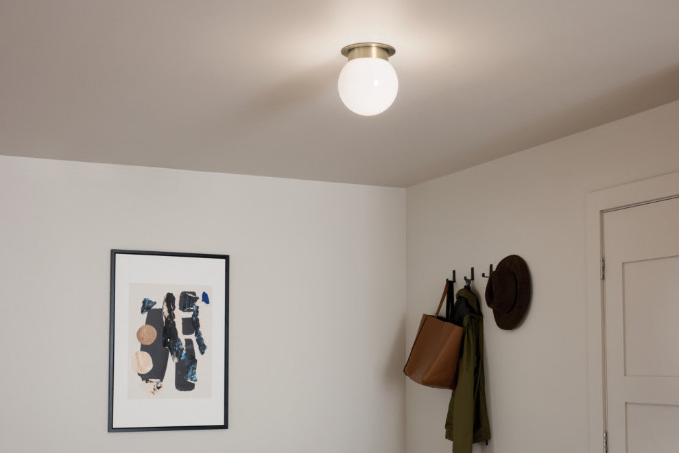 Albers 1 Light Flush Mount Light, Champagne Bronze