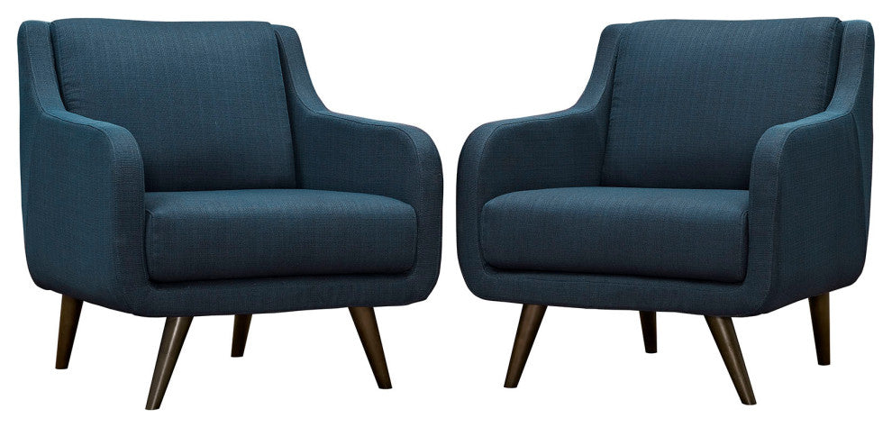 Modway Verve Armchairs, Set of 2, Azure