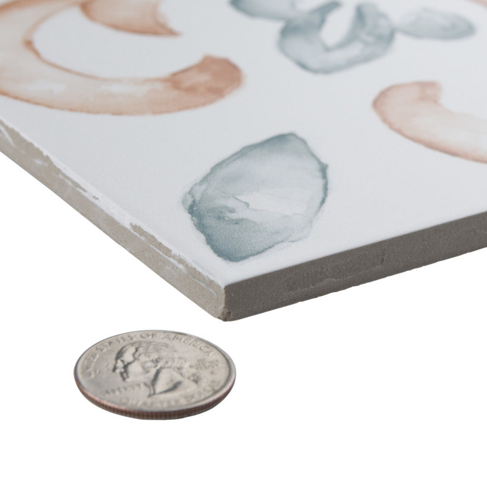 Saint Germain Chaud Deco Flore Porcelain Floor and Wall Tile
