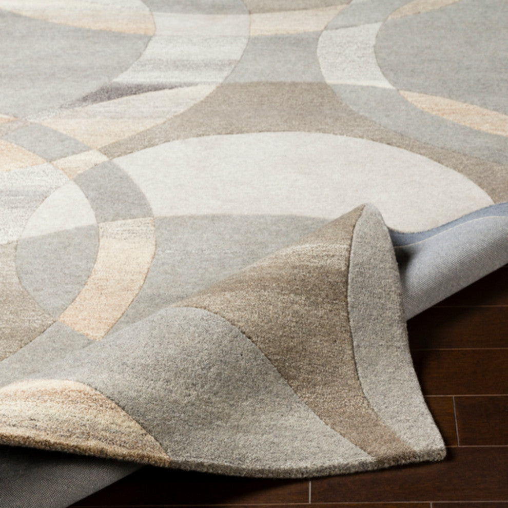 Surya Forum FM-7108 Modern Area Rug, Dark Brown, 10' x 14' Rectangle