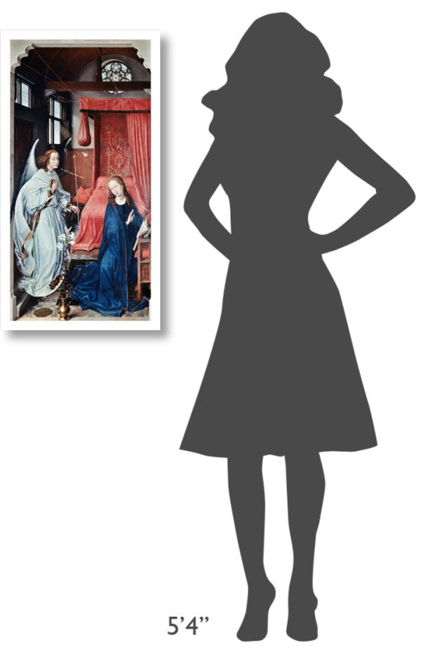 "Annunciation 1" Digital Paper Print by Rogier van der Weyden, 17"x32"