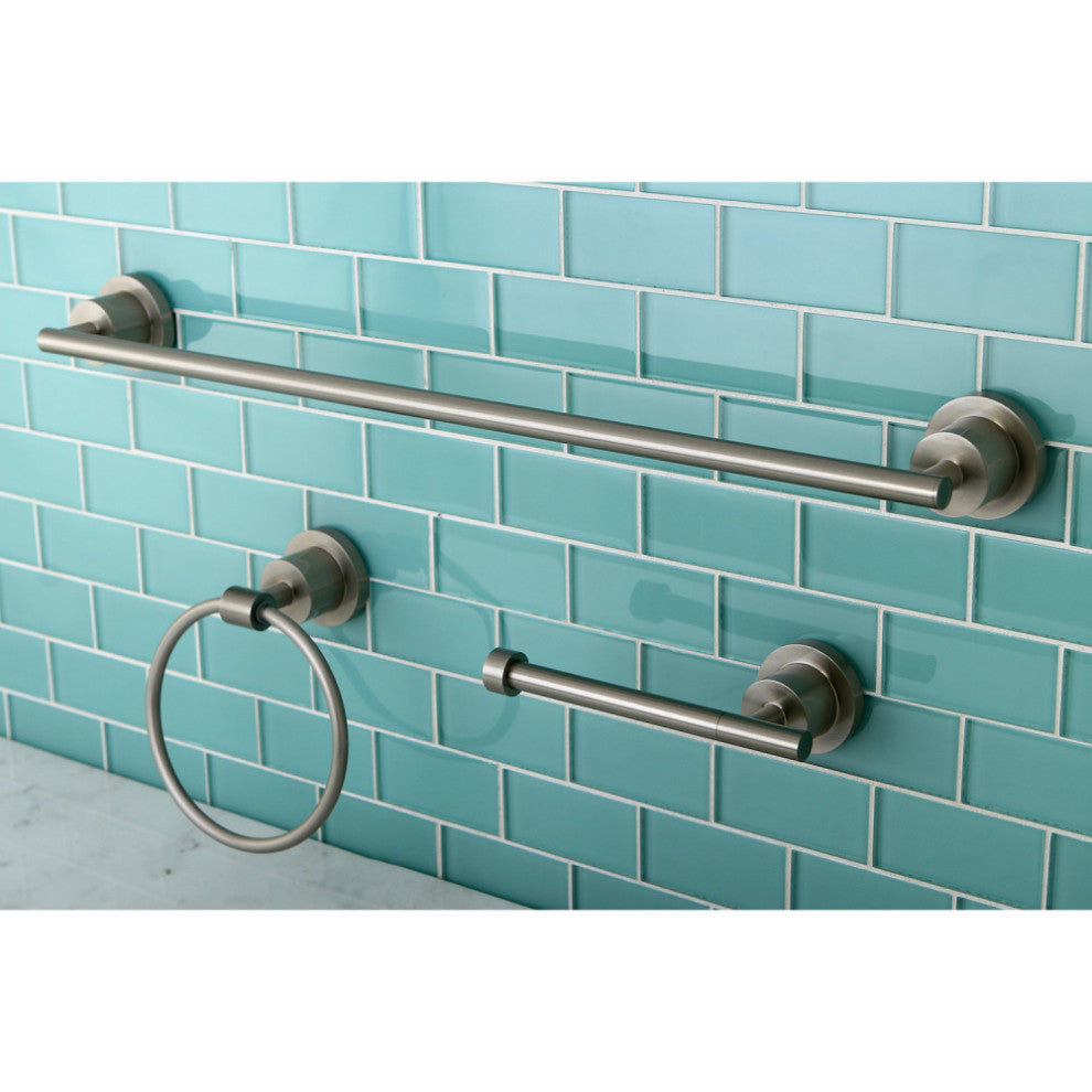 Kingston Brass 3-Piece Bathroom Accessory Set, Brushed Nickel