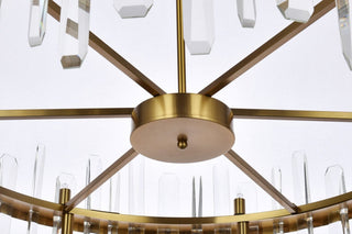 Modern Satin Gold 16-Light Chandelier