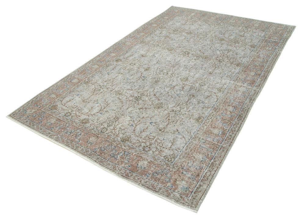 Rug N Carpet - Handwoven Turkish 5' 5" x 8' 8" Contemporary Overdyed Area Rug