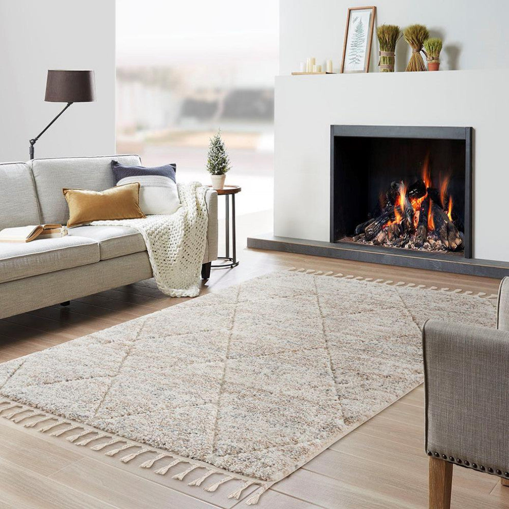 100% Polypropylene Serta Talas Shag Area Rug
