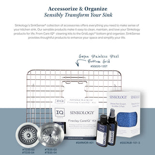 Parker White Fireclay 26" Single Bowl Quick-Fit Drop-In Kitchen Sink, 3 Holes