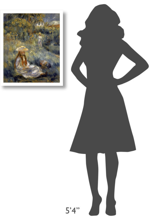 "Garden at Mezy: Mademoiselle Manet" Print by Pierre-Auguste Renoir, 20"x24"