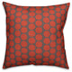 Red Floral Pattern Throw Pillow Cover, 16"x16"