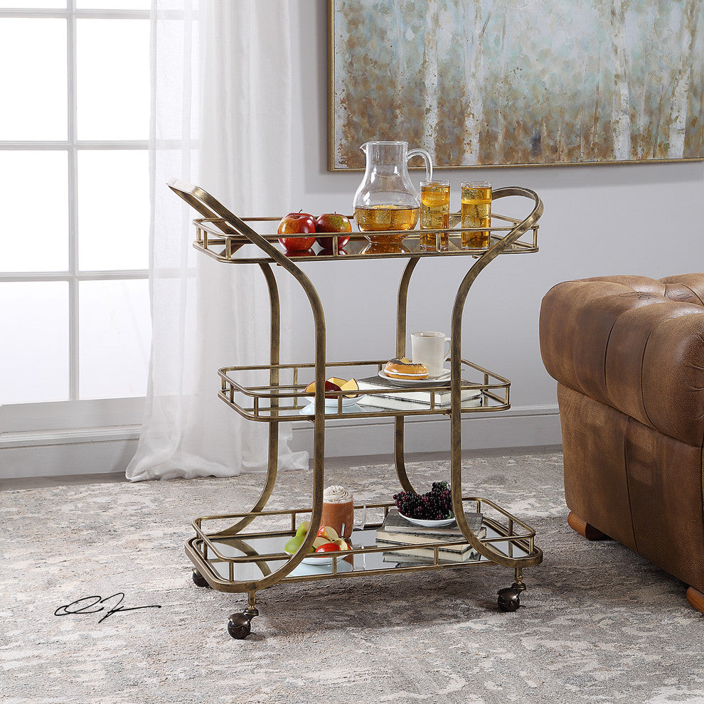 Lifestyle image showing the cart in a living space; full product visible.